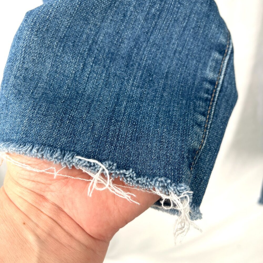 AG Adriano Goldschmied The Stilt Crop cigarette crop distressed skinny jeans 29 - Picture 4 of 13